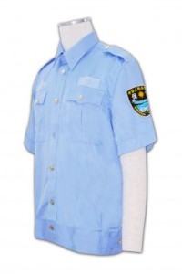 SE001 short sleeves security uniform tailor made team group shirts uniform company hk hong kong wholesale